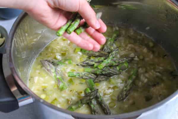 Add rest of the asparagus